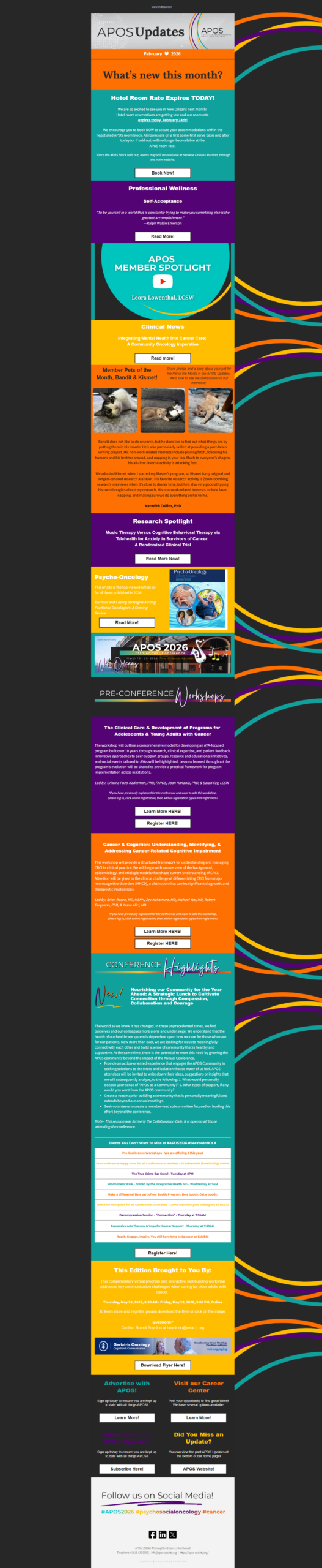 APOS Updates February 2026