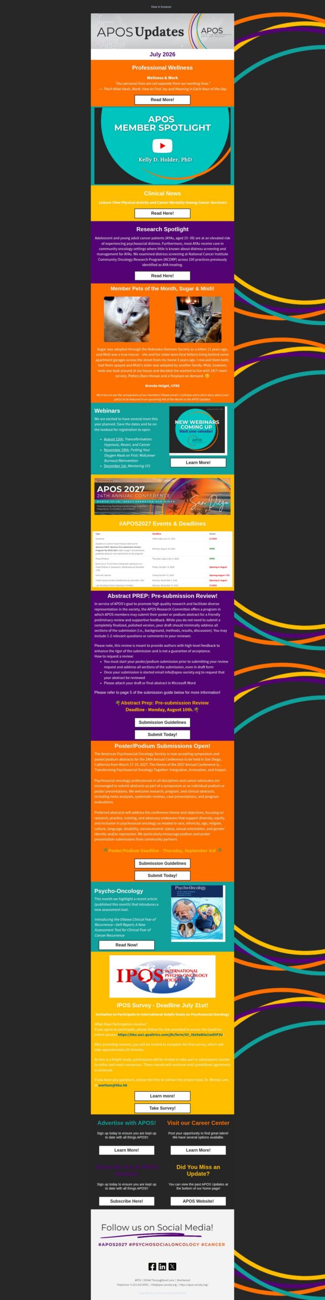 APOS Updates July 2026