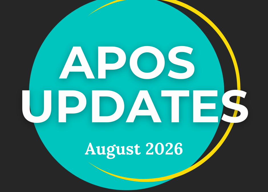 APOS Updates August 2026